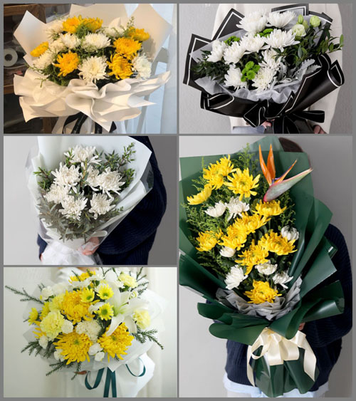 贵州六盘水六枝特区岩脚镇草原村白事花束代送
